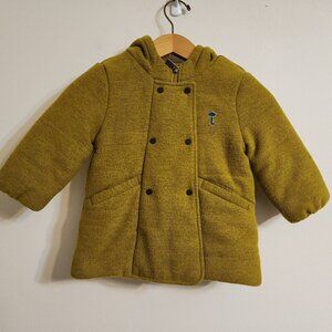 Moimoln Wool Blend 3T/100/50 Jacket Dbl Breasted Lined Hood Scandi Style